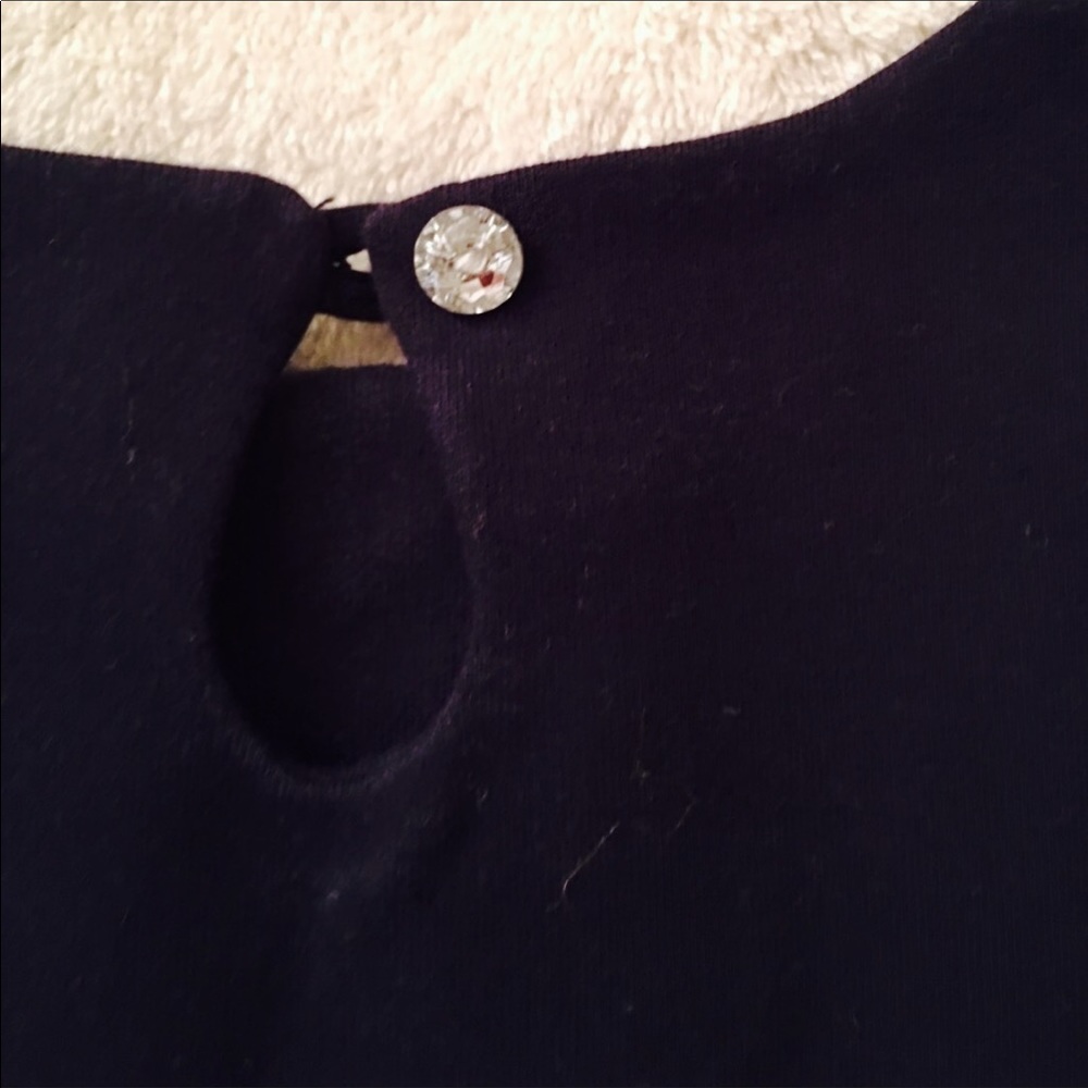 Hartstrings Navy Knit Dress, Lace, 18 mo. - Picture 6 of 6